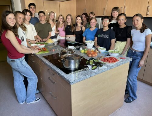 Mexikanisches Essen in der Schulküche